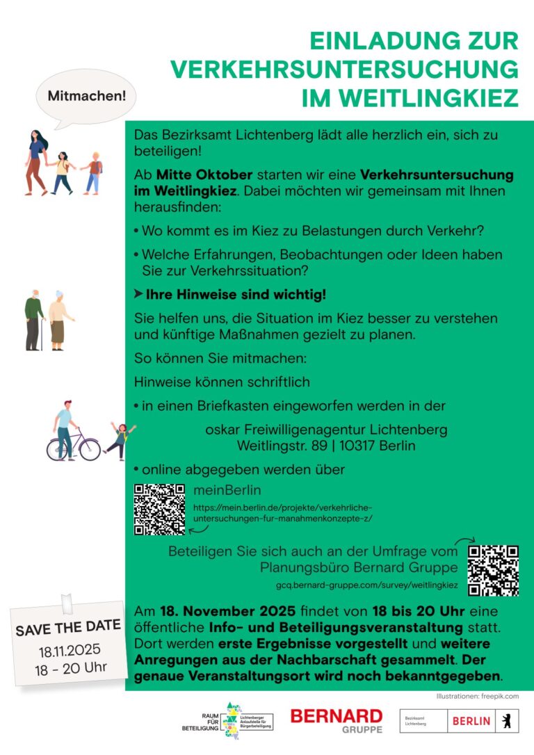 Verkehrsuntersuchung im Weitlingkiez