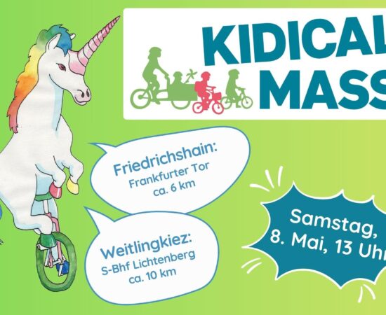 Kidical Mass: Richtung Zukunft durch die Stadt
