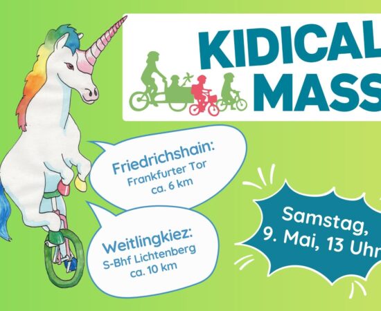 Kidical Mass: Richtung Zukunft durch die Stadt