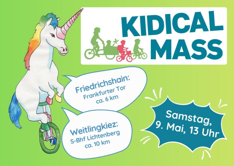 Kidical Mass: Richtung Zukunft durch die Stadt