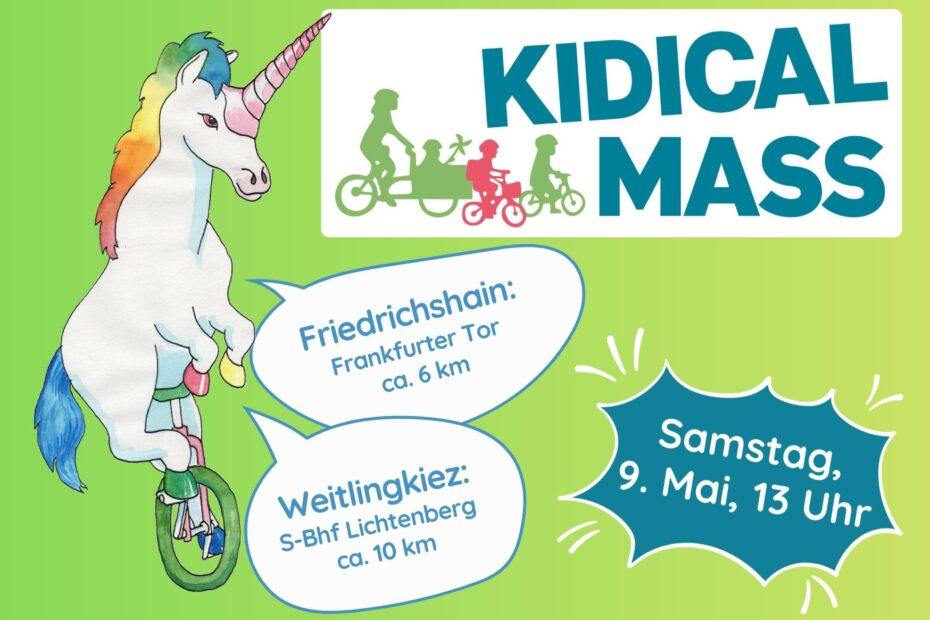 Kidical Mass: Richtung Zukunft durch die Stadt
