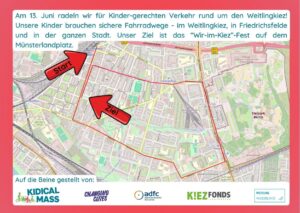 Route der Kidical Mass iM Weitlingkiez Juni 3036